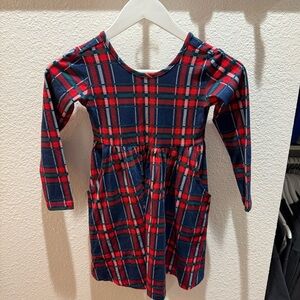 Hanna Andersson Red and Blue Plaid Kids Dress